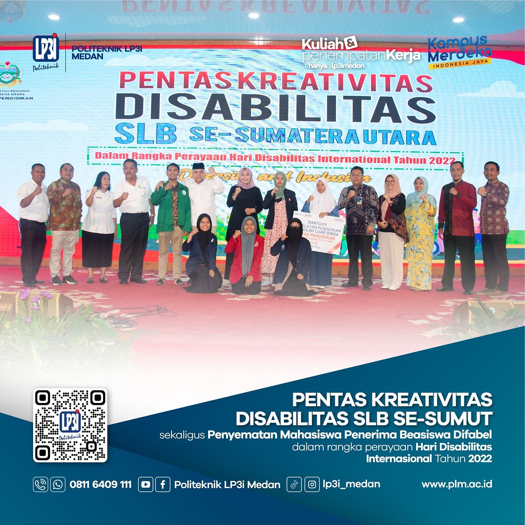 Penyematan Mahasiswa Penerima Beasiswa Difabel di acara Hari Disabilitas Internasional tahun 2022